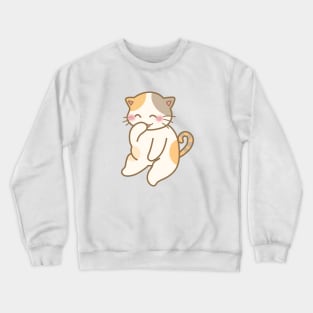 Cute cat smile Crewneck Sweatshirt